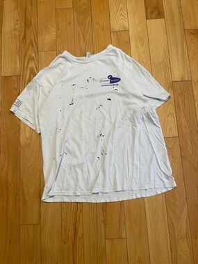 Student Works White Short Sleeve Logo Tee